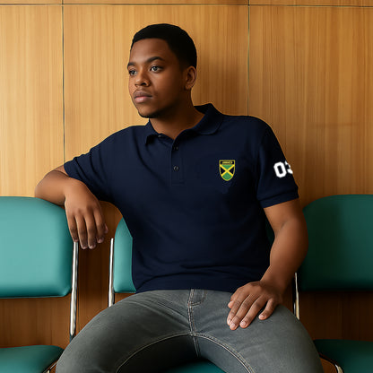 Jamaica Heritage Mens Premium Pique Polo Shirt