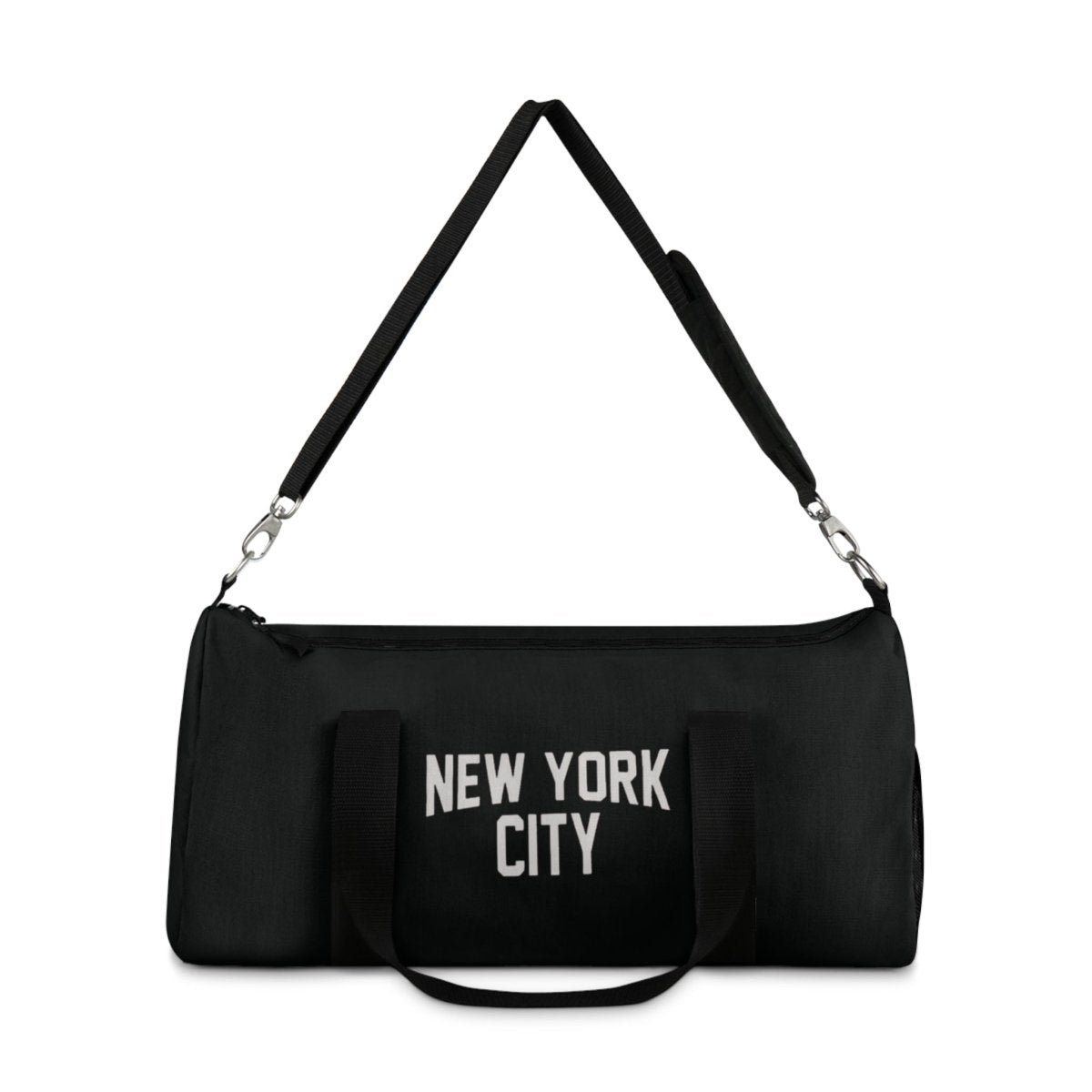 New York City Duffel Gym Bag, (Black) - Chinchilla Choons