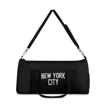 New York City Duffel Gym Bag, (Black) - Chinchilla Choons