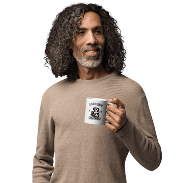 Lone Wolf White Glossy Mug - Chinchilla Choons