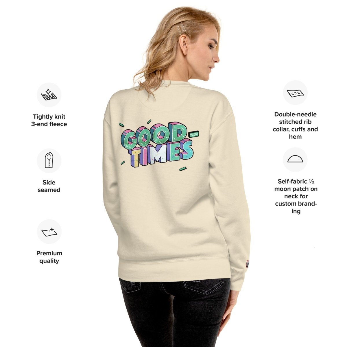 Good Times Unisex Premium Sweatshirt - Chinchilla Choons