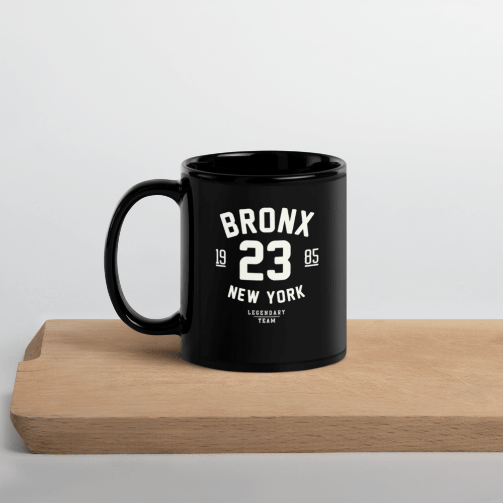 Bronx NY Black Glossy Mug - Chinchilla Choons