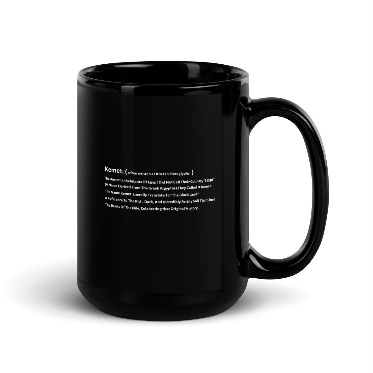 Children Of Kemet Black Glossy Mug - Chinchilla Choons
