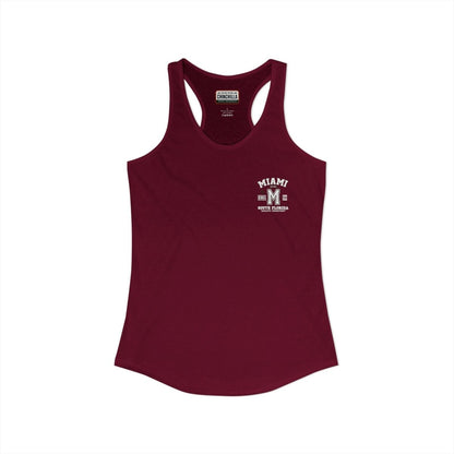 Miami Varsity Women's Racerback Tank Top - Chinchilla Choons