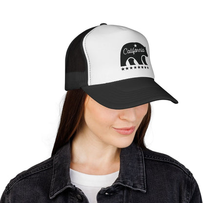 California Mascot Trucker Cap — Vintage State Pride Mesh Hat - Chinchilla Choons