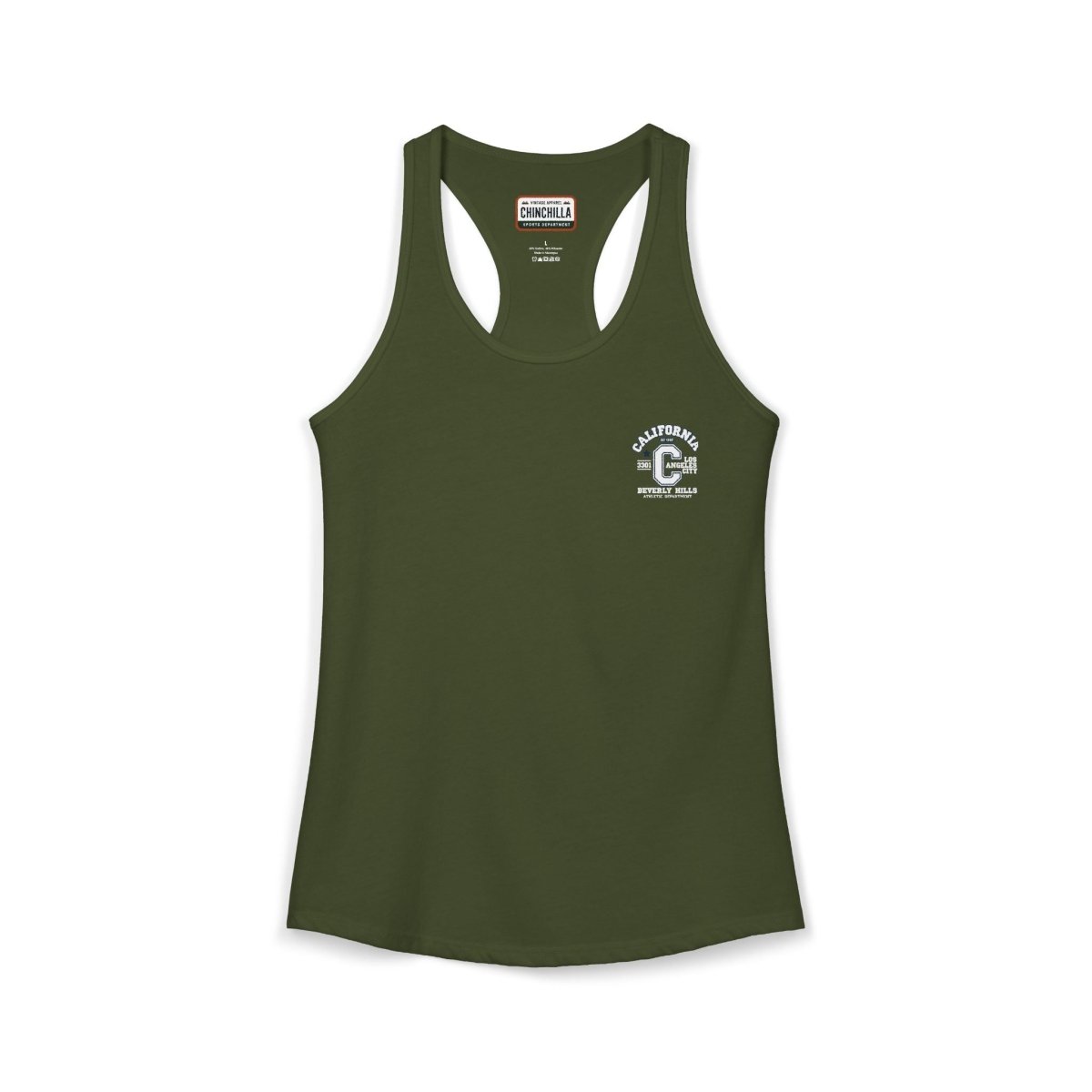 California Varsity Women's Ideal Racerback Tank Top - Chinchilla Choons
