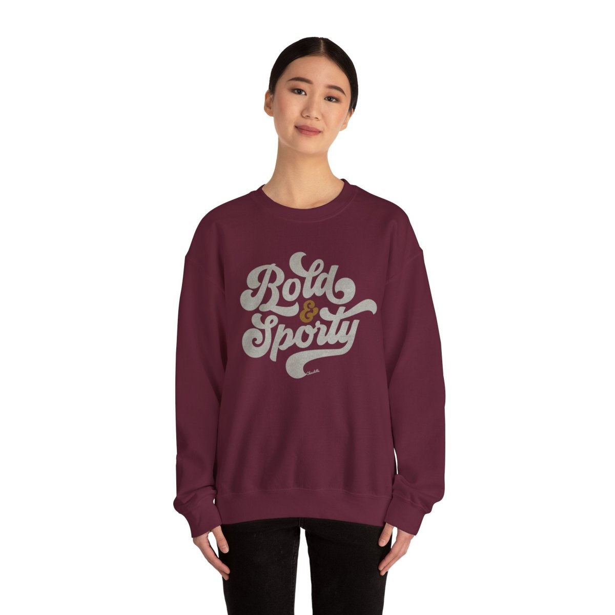 Bold & Sporty Women's Crewneck Sweatshirt - Chinchilla Choons