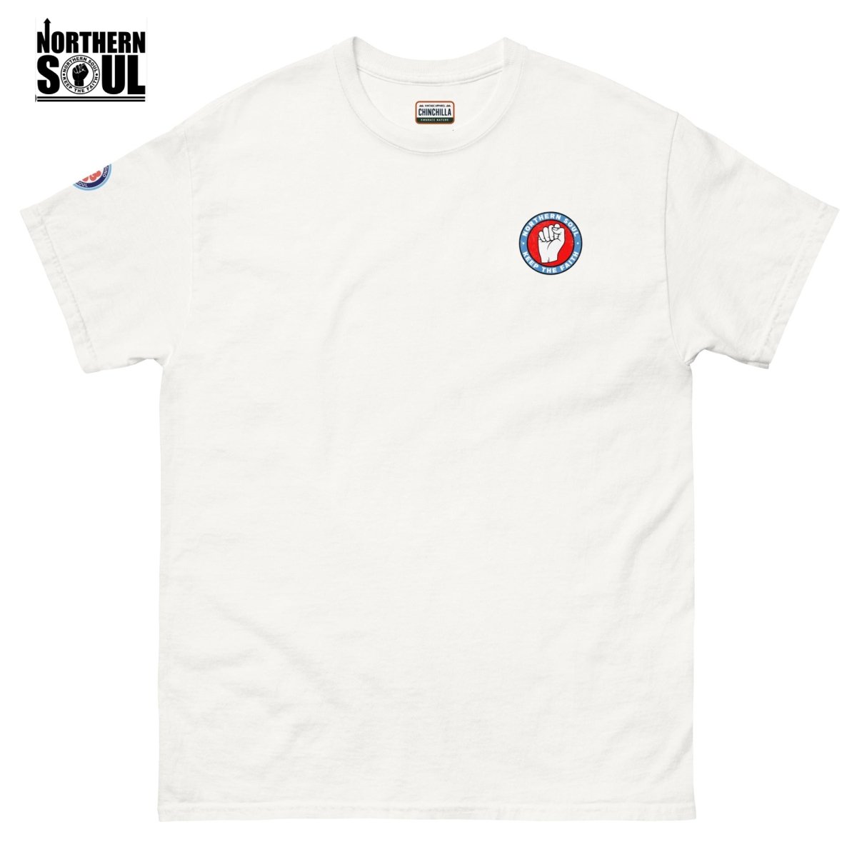 Northern Soul Logo Unisex Classic Tee - Chinchilla Choons