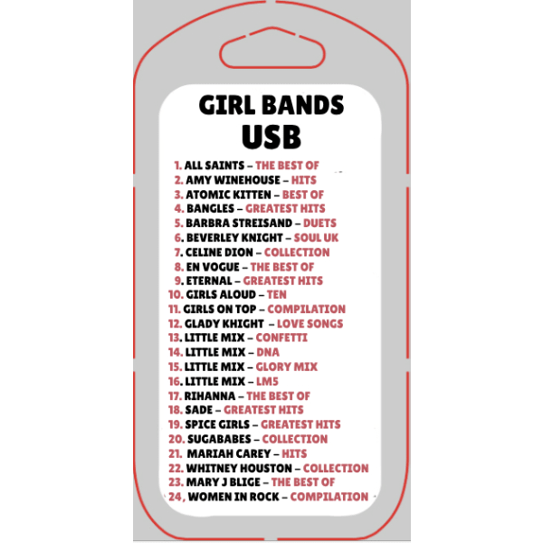 Girl Bands USB - Chinchilla Choons