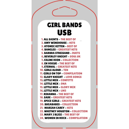 Girl Bands USB - Chinchilla Choons