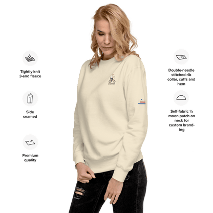 Chopper '75' Unisex Premium Sweatshirt (light Colours) - Chinchilla Choons
