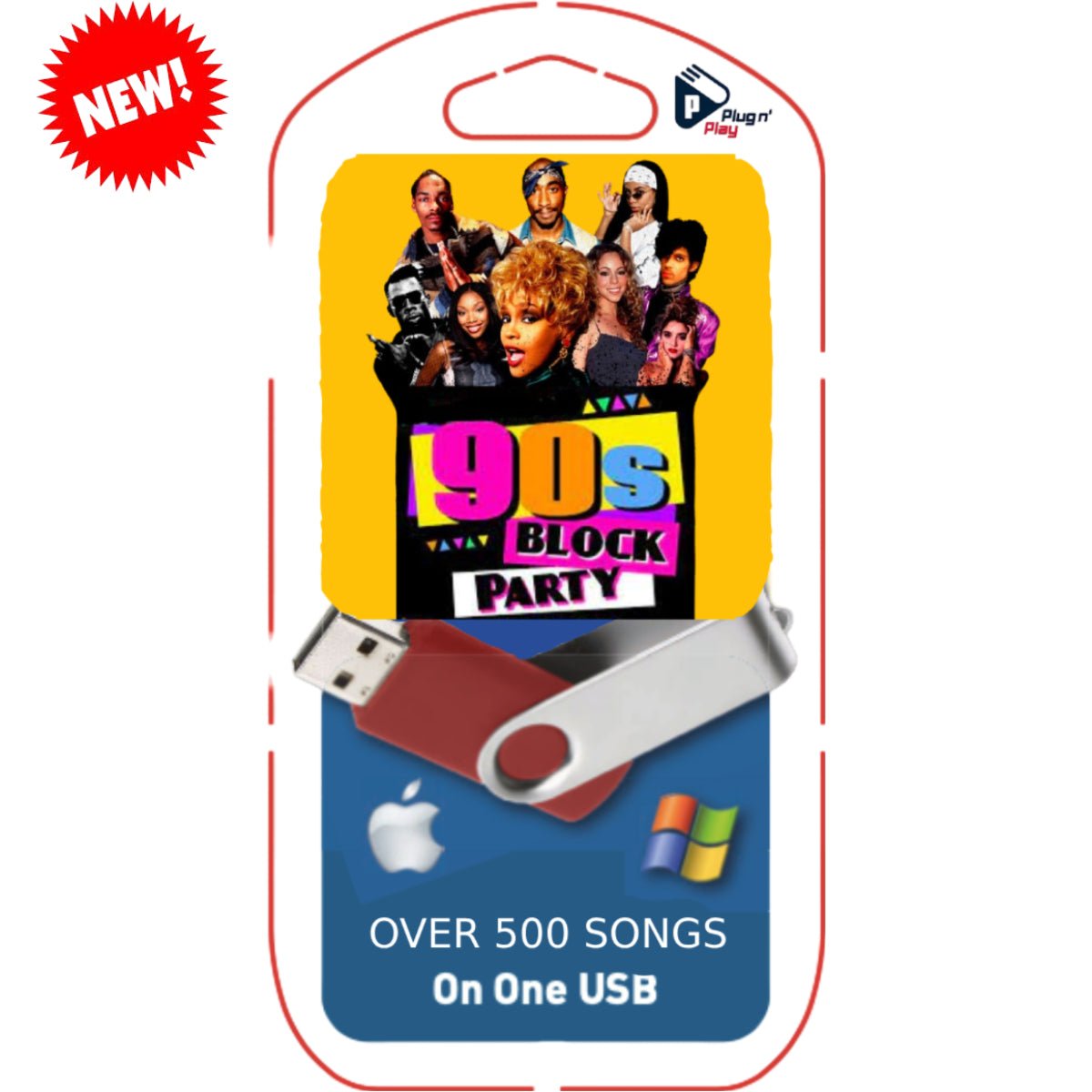 90's Block Party USB - Chinchilla Choons