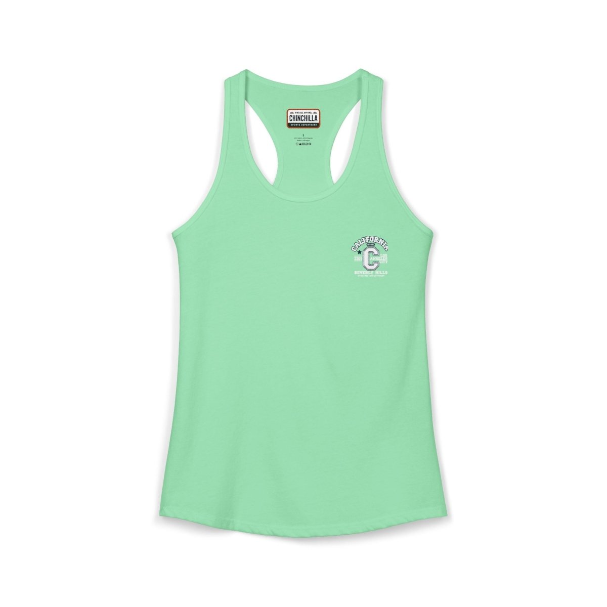 California Varsity Women's Ideal Racerback Tank Top - Chinchilla Choons