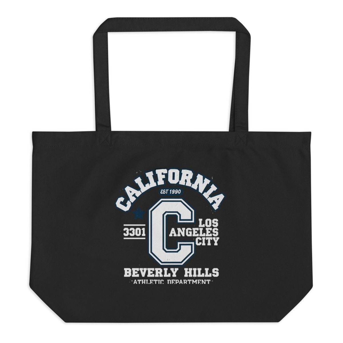 California Varsity Large Organic Tote Bag - Chinchilla Choons