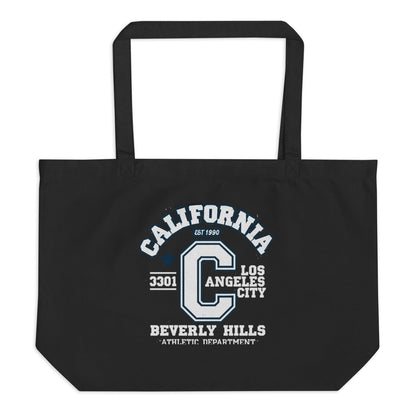 California Varsity Large Organic Tote Bag - Chinchilla Choons