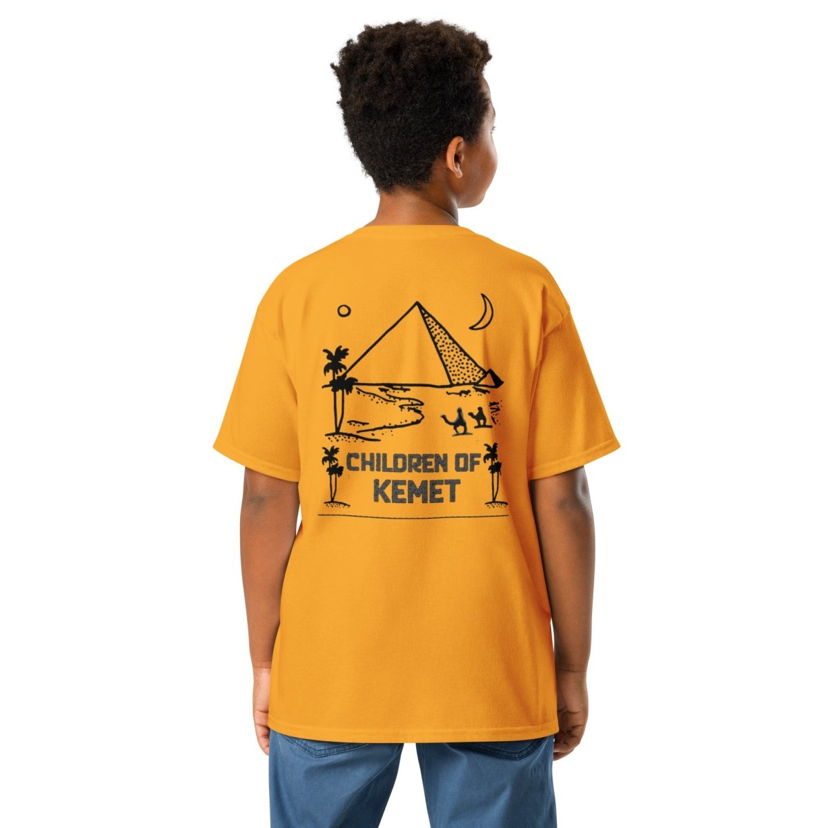 Children Of Kemet Youth Classic Tee (Yellow & Pink) - Chinchilla Choons