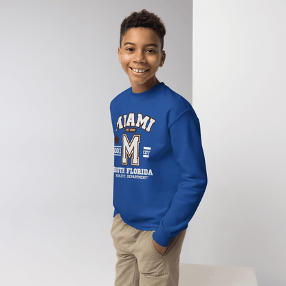Miami Varsity Youth Crewneck Sweatshirt - Chinchilla Choons