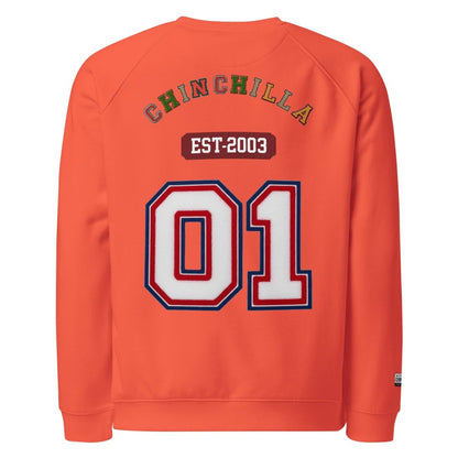 Chinchilla Varsity Unisex Organic Sweatshirt - Chinchilla Choons