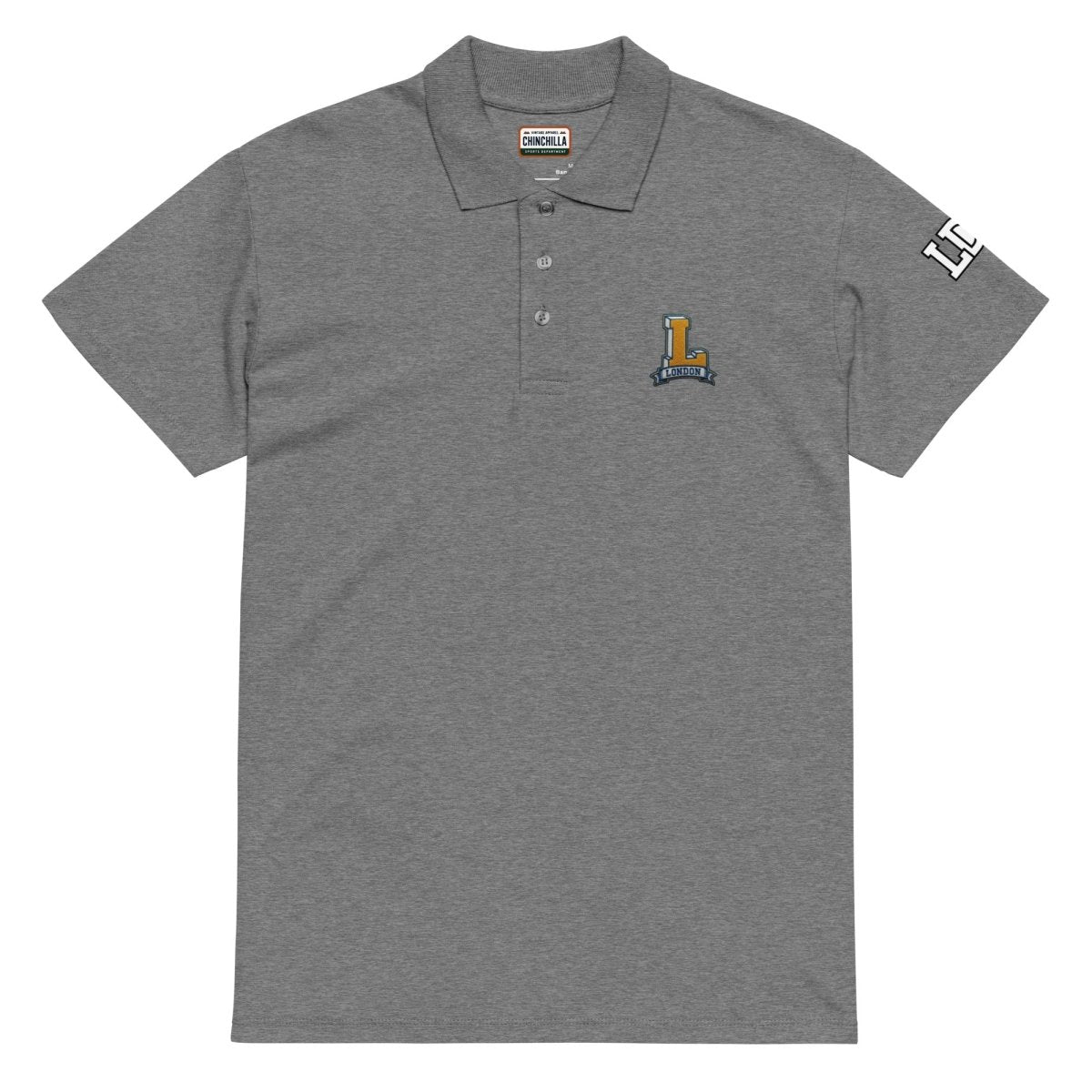 London Varsity Pique Polo Shirt - Chinchilla Choons