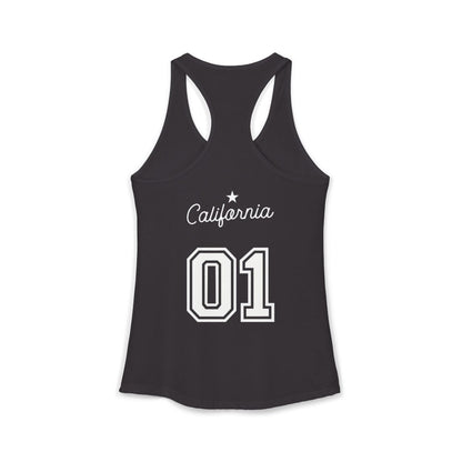 California Varsity Women's Ideal Racerback Tank Top - Chinchilla Choons
