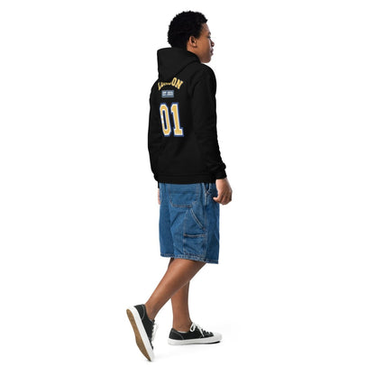 London (LDN) Varsity Youth heavy Blend Hoodie - Chinchilla Choons