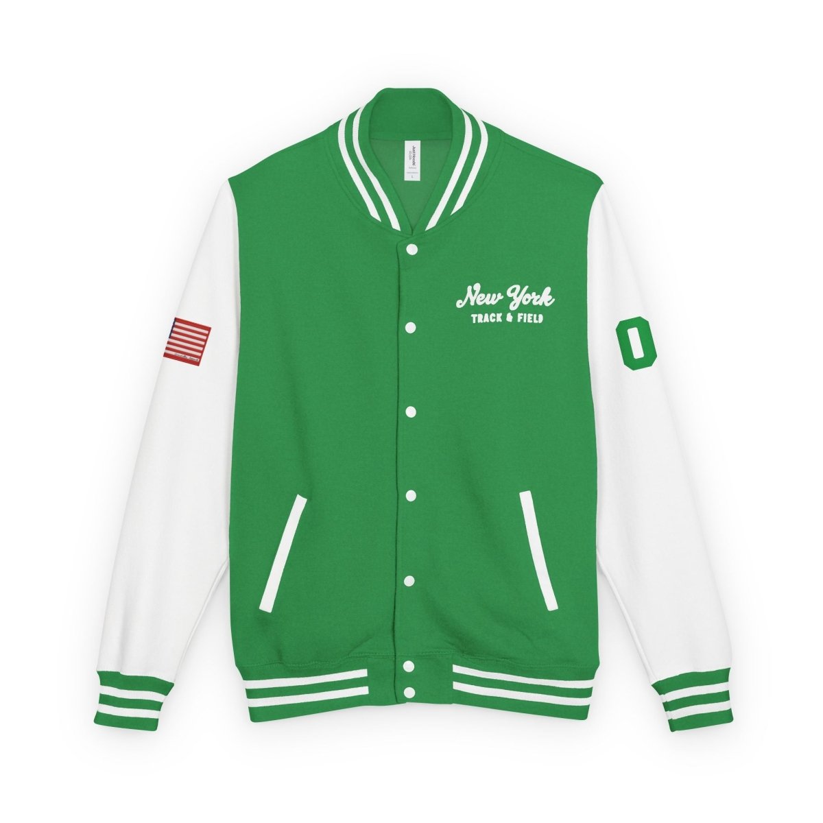 New York City Unisex Heavyweight Letterman Jacket - Chinchilla Choons