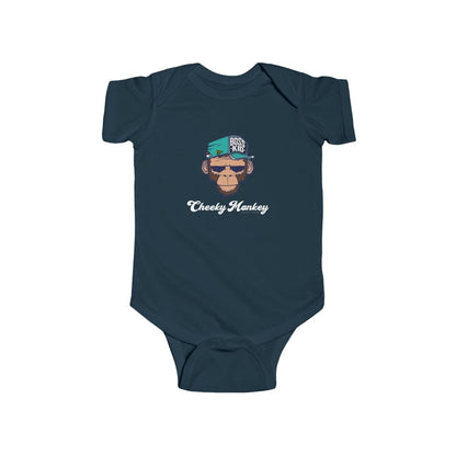 Cheeky Monkey Baby Bodysuit - Chinchilla Choons