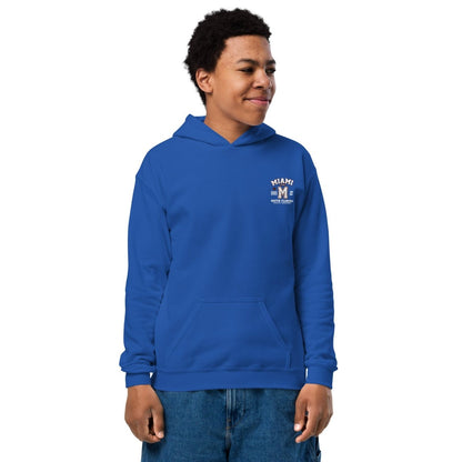 Miami Varsity Youth Heavy Blend Unisex Hoodie - Chinchilla Choons