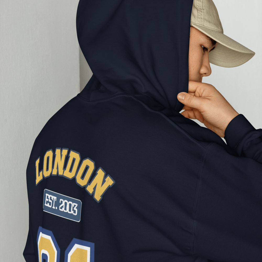 London Varsity Unisex Hoodie - Chinchilla Choons