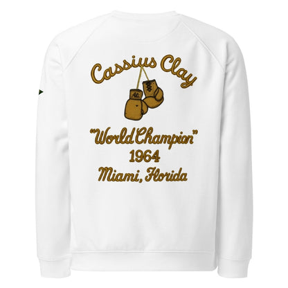 Cassius Clay Unisex Organic Sweatshirt - Chinchilla Choons