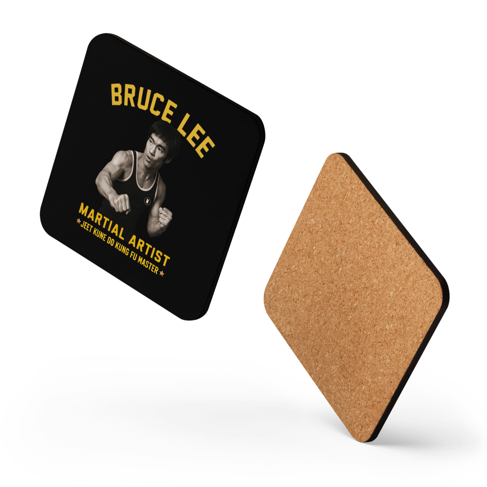 Bruce Lee Cork - Back Coaster - Chinchilla Choons