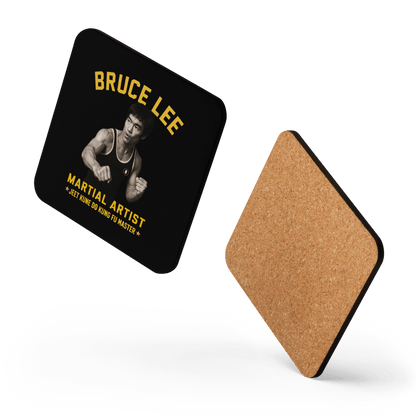 Bruce Lee Cork - Back Coaster - Chinchilla Choons