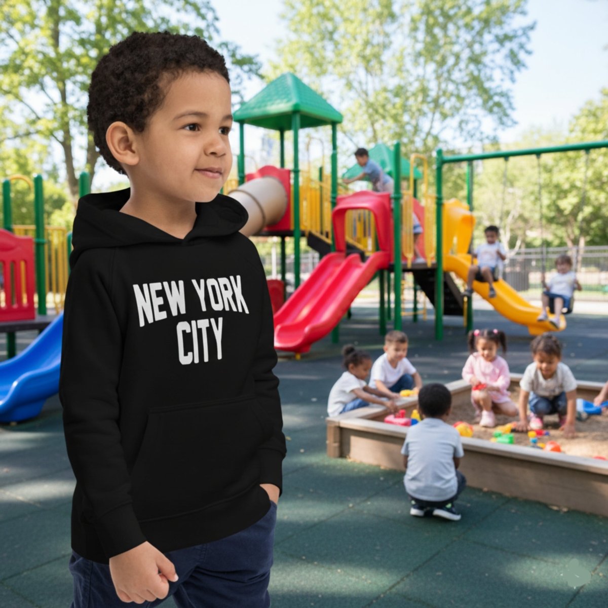 New York City Unisex Kids Hoodie - Chinchilla Choons