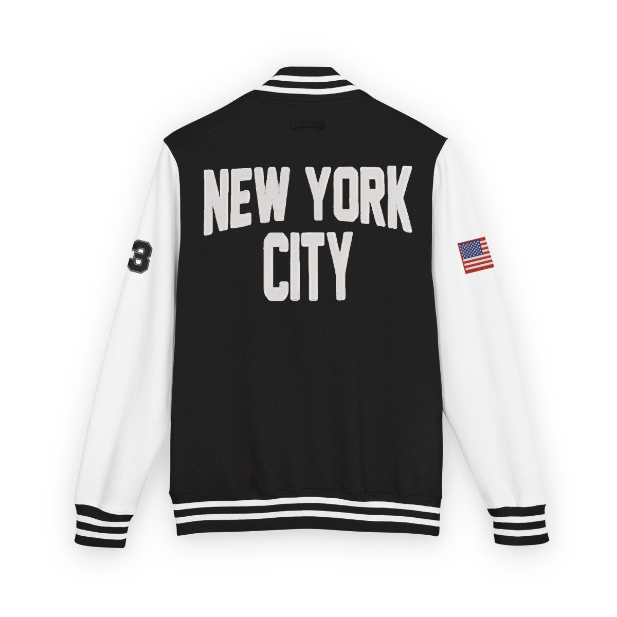 New York City Unisex Heavyweight Letterman Jacket - Chinchilla Choons