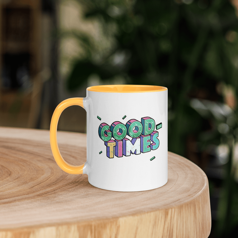 Good Times White Glossy Mug - Chinchilla Choons