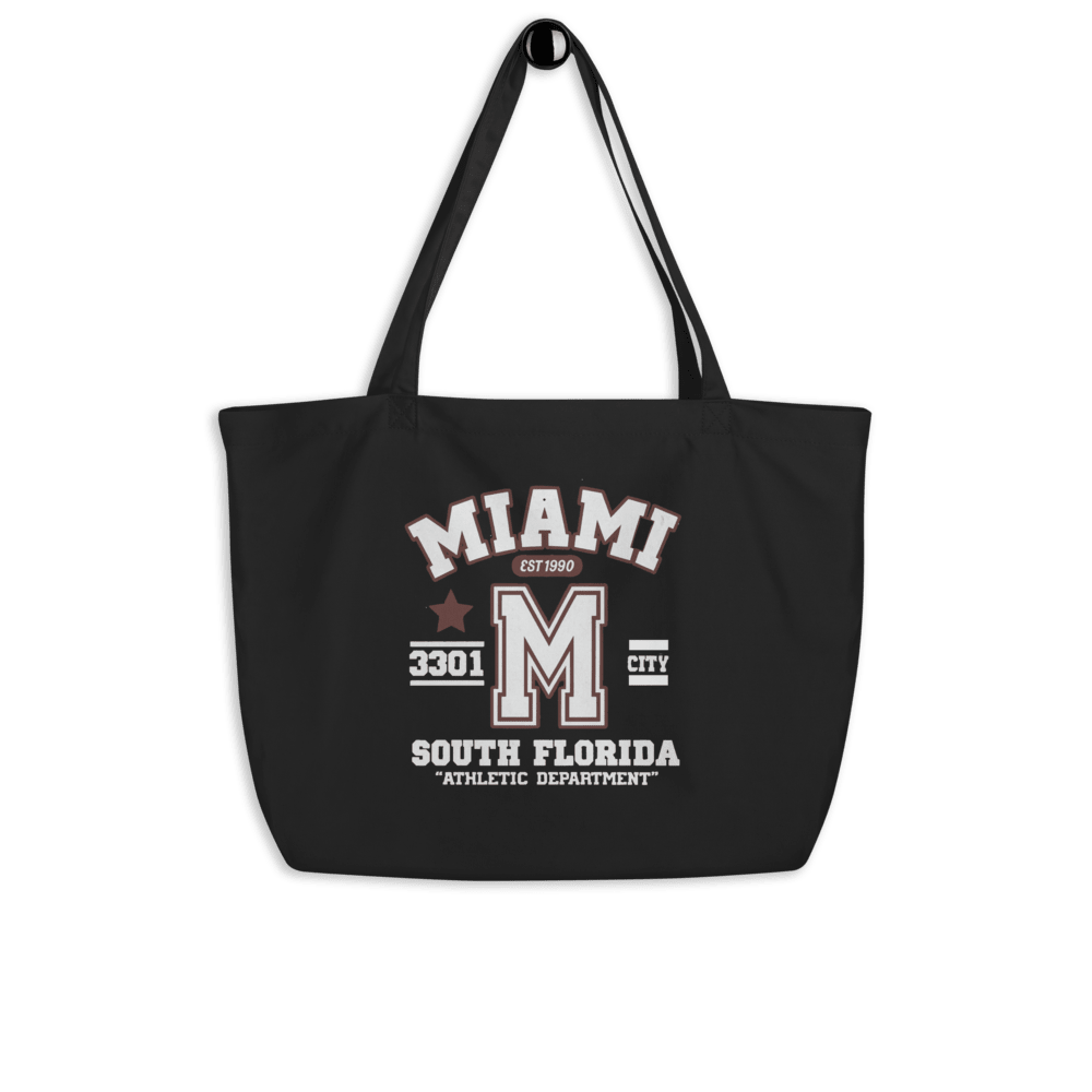 Miami Varsity Large Organic Tote Bag - Chinchilla Choons