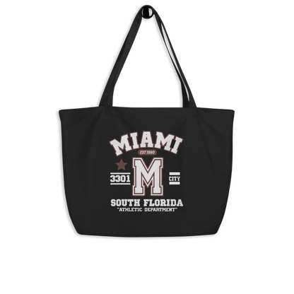 Miami Varsity Large Organic Tote Bag - Chinchilla Choons