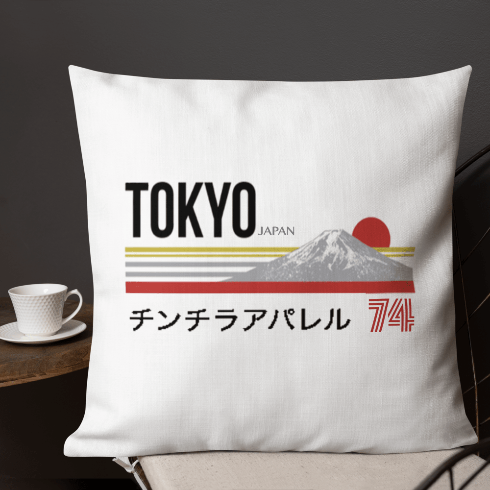 Tokyo 74 Premium Pillow - Chinchilla Choons