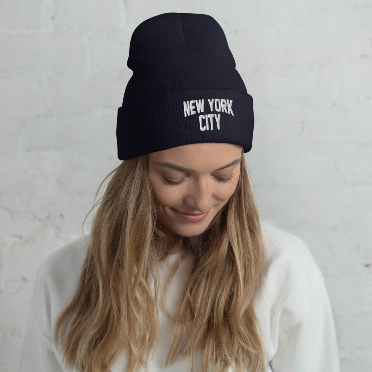 New York City Unisex Cuffed Beanie - Chinchilla Choons