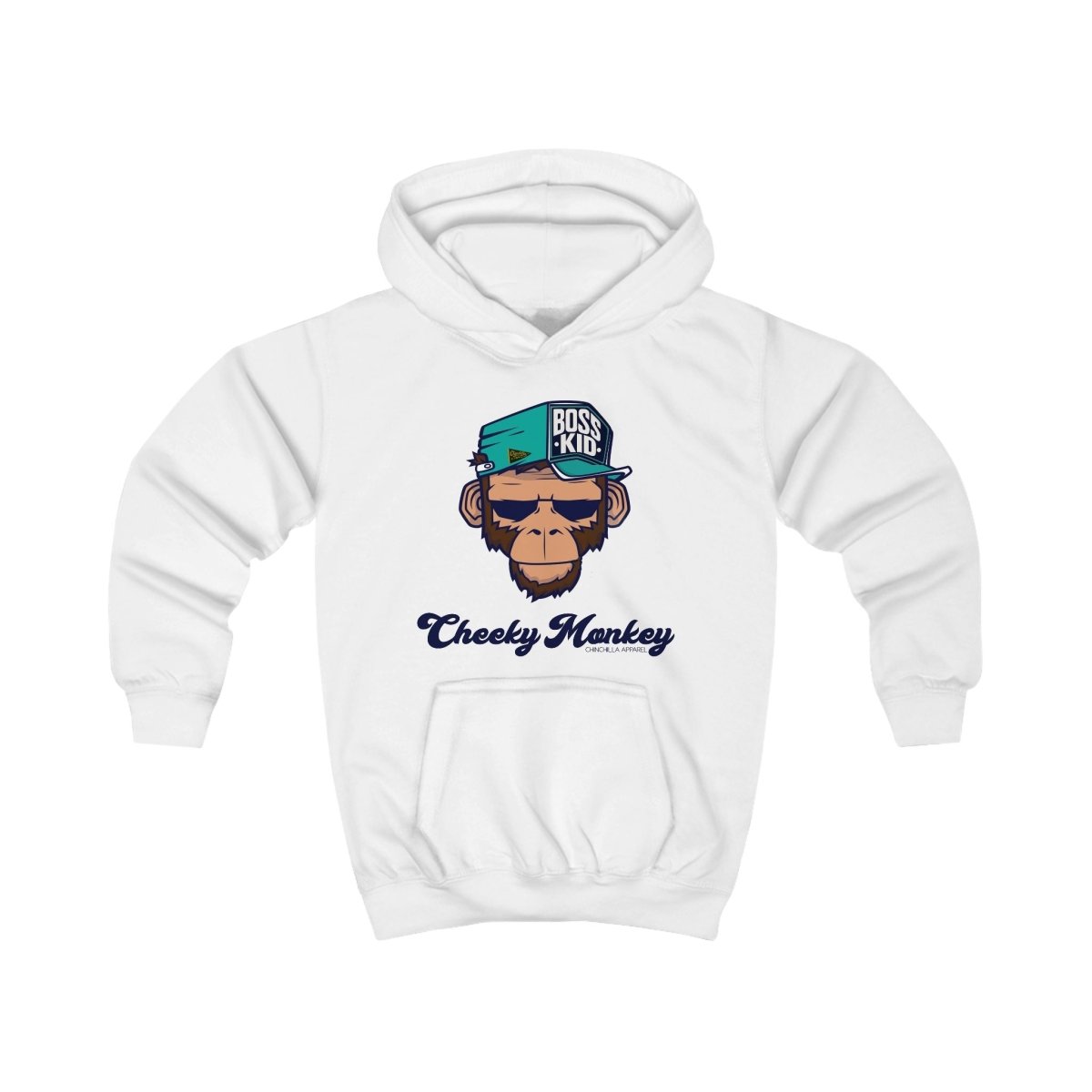 Cheeky Monkey Kids Hoodie - Chinchilla Choons