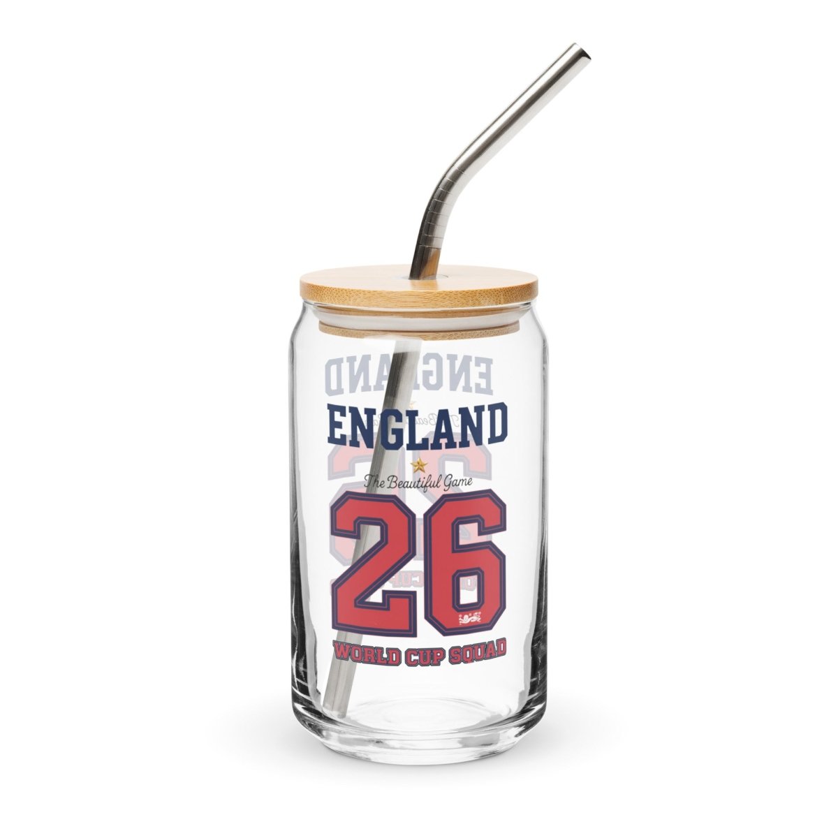 England World Cup '26' Can - Shaped Glass - Chinchilla Choons