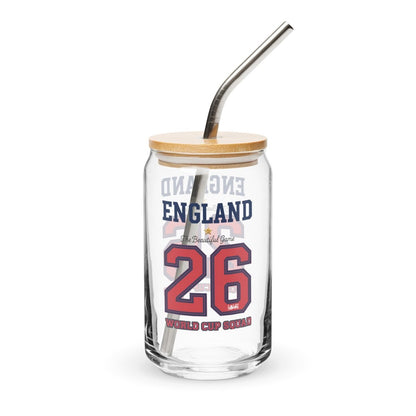 England World Cup '26' Can - Shaped Glass - Chinchilla Choons