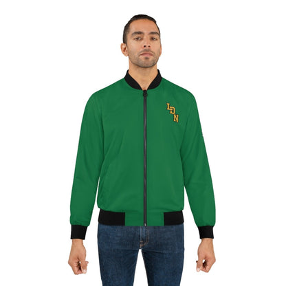 London Varsity Bomber Jacket — (Collegiate Green) - Chinchilla Choons