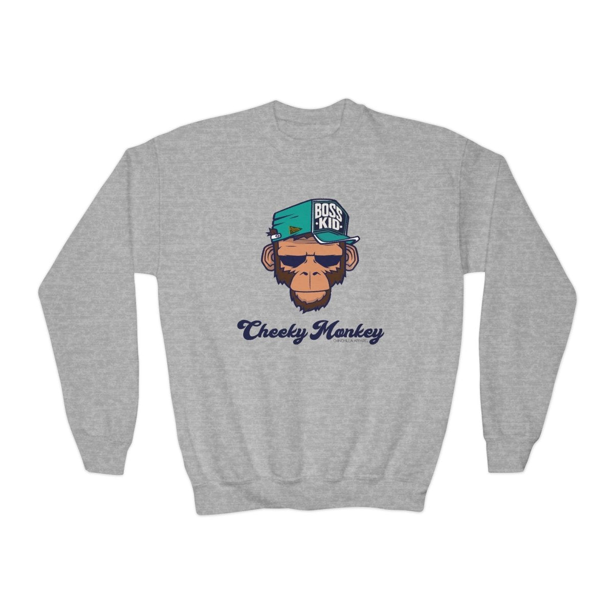 Cheeky Monkey Kids Unisex Sweatshirt - Chinchilla Choons
