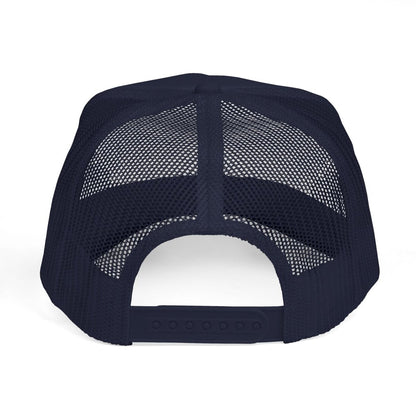 New York City Embroidered Trucker Cap (Unisex) Black & Navy - Chinchilla Choons