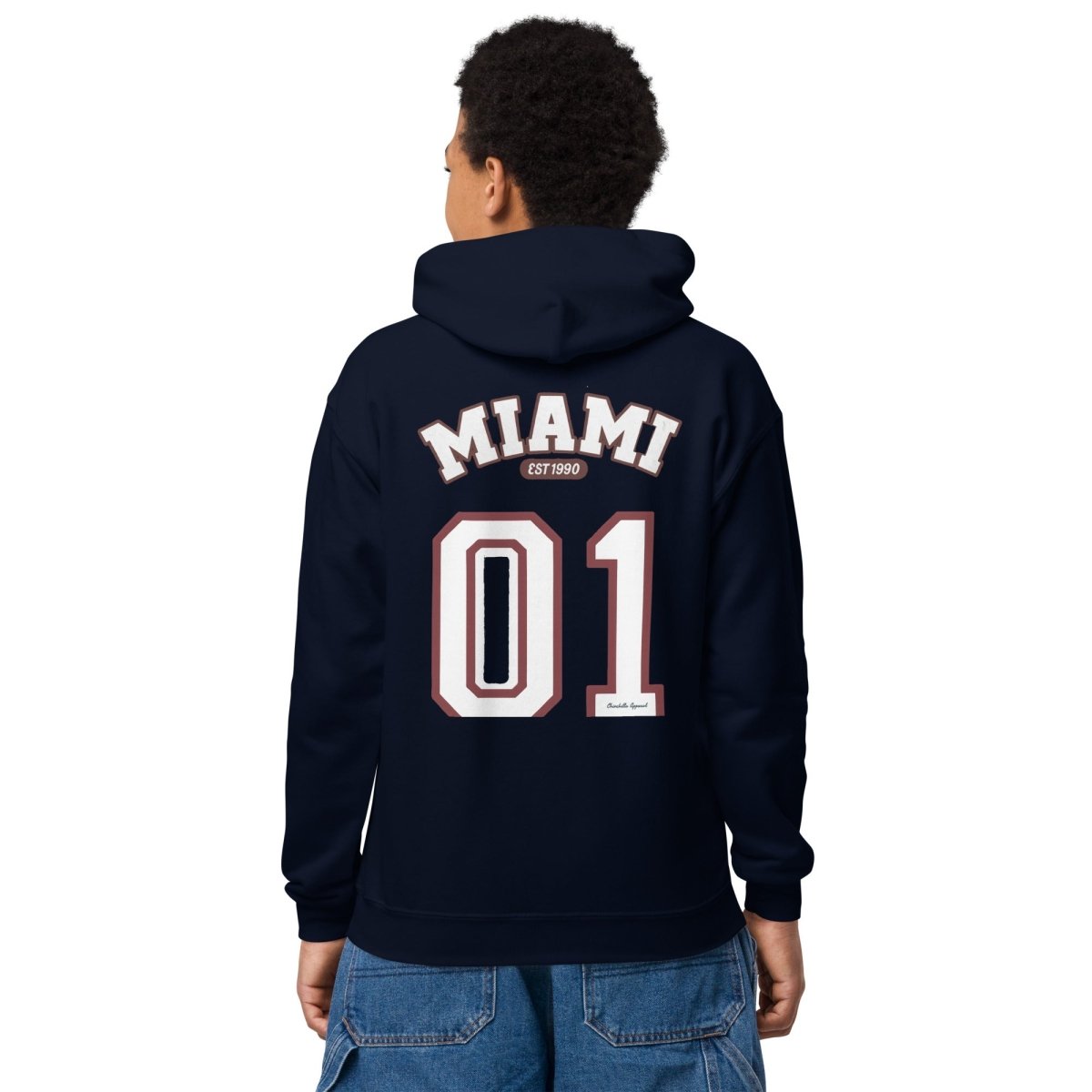 Miami Varsity Youth Heavy Blend Unisex Hoodie - Chinchilla Choons