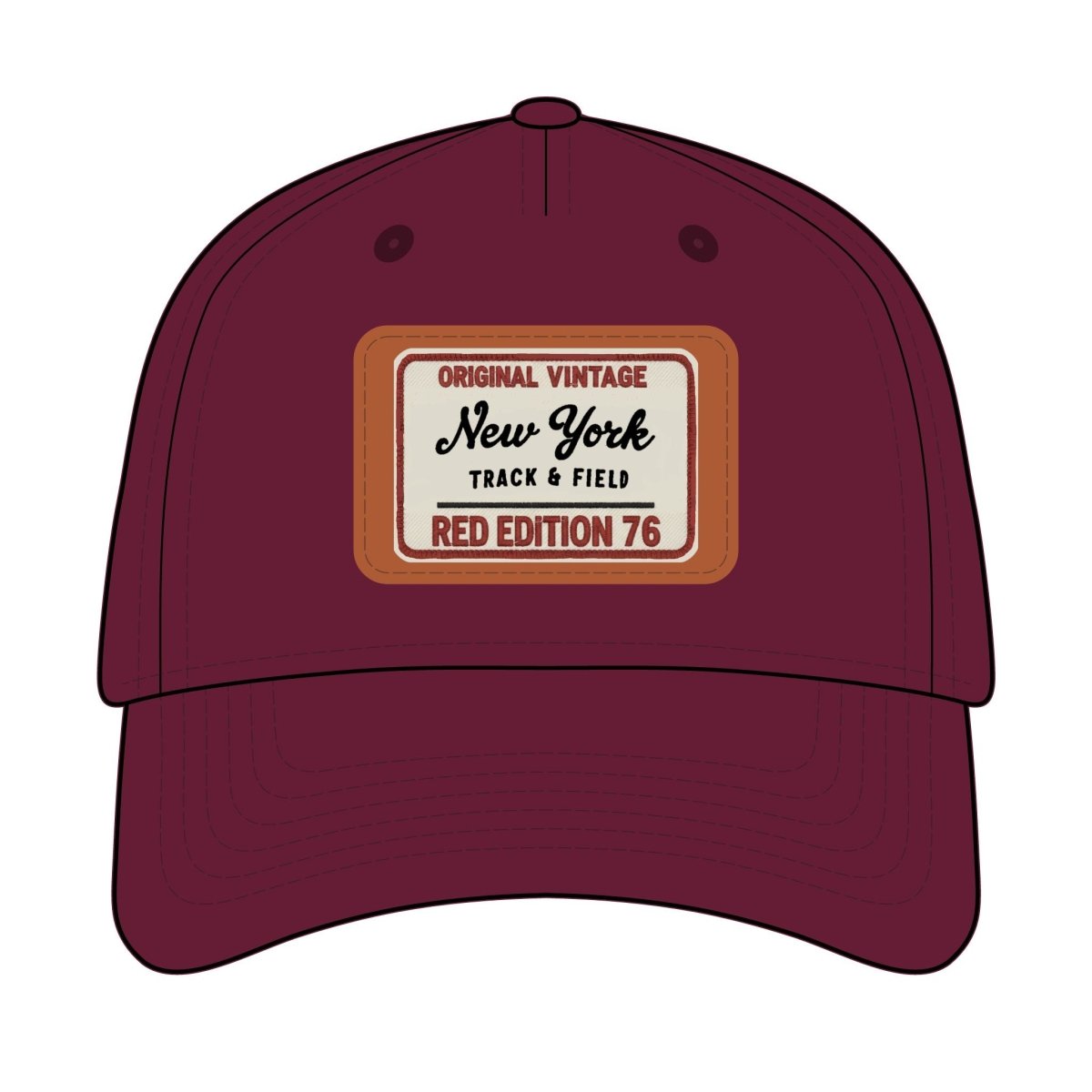 Vintage New York Leather Patch Baseball Cap - Chinchilla Choons