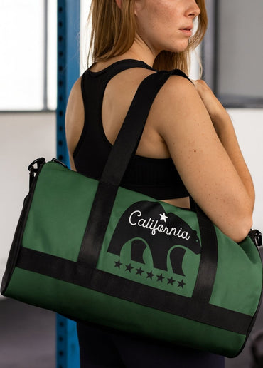 California Mascot Gym Bag (Green & Black) - Chinchilla Choons
