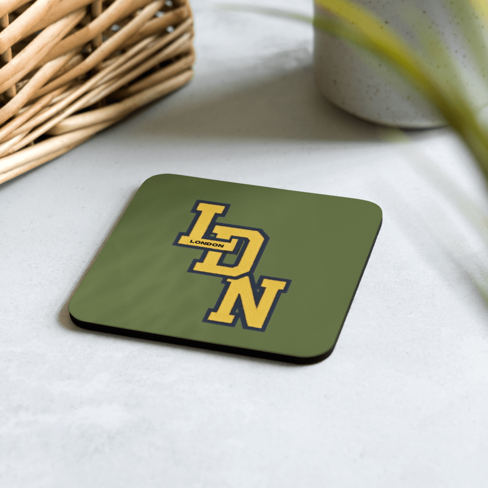 London (LDN) Cork - Back Coaster (GREEN) - Chinchilla Choons