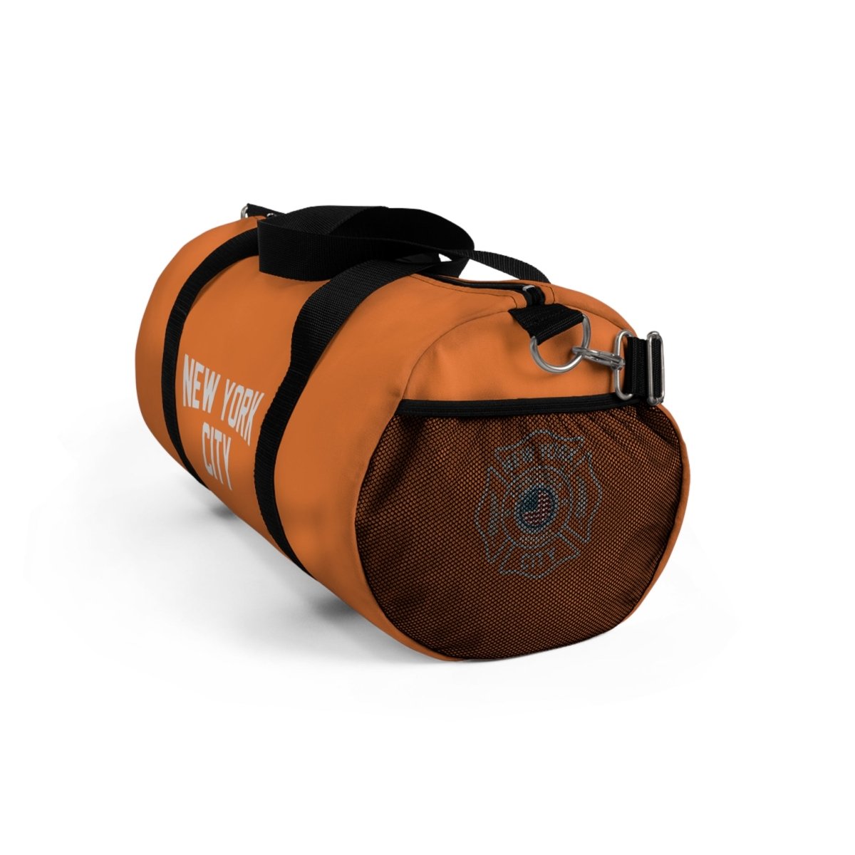 New York City Duffel Gym Bag, (Orange) - Chinchilla Choons